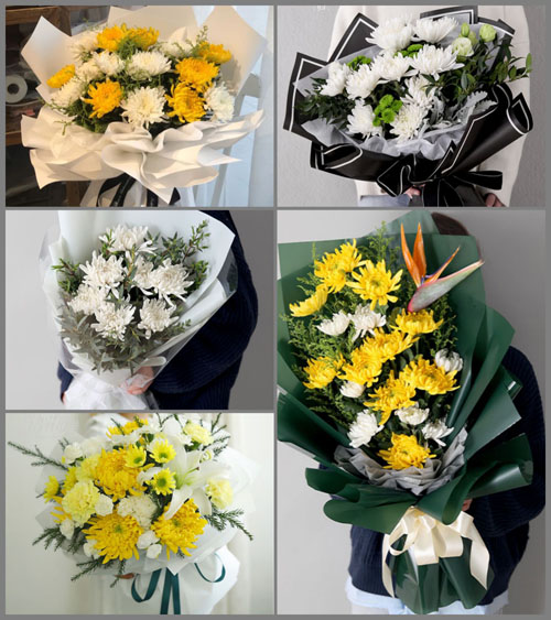 浙江省舟山嵊泗县黄龙乡白事花束代送
